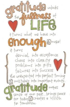 Gratitude is an essential foundation block of your business